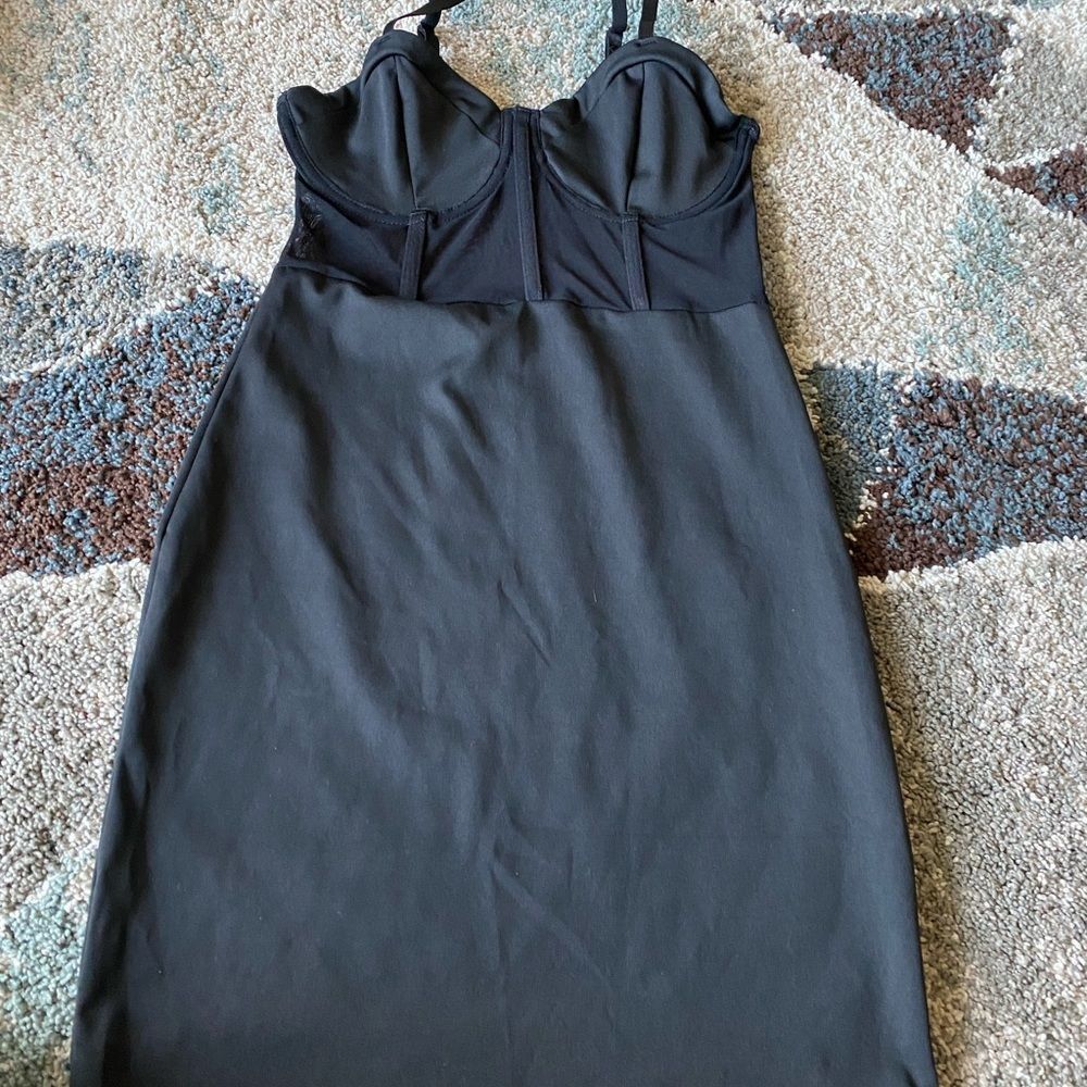 Small little black dress with corset top